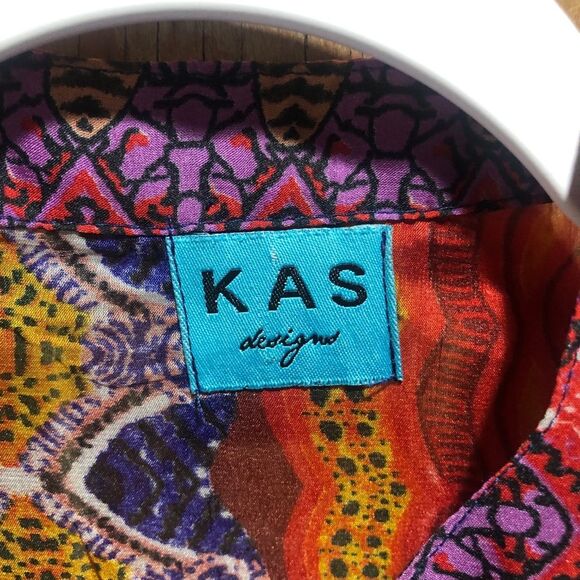 KAS Designs sheer Boho hippie top Women’s Small Multicolor - Picture 7 of 7